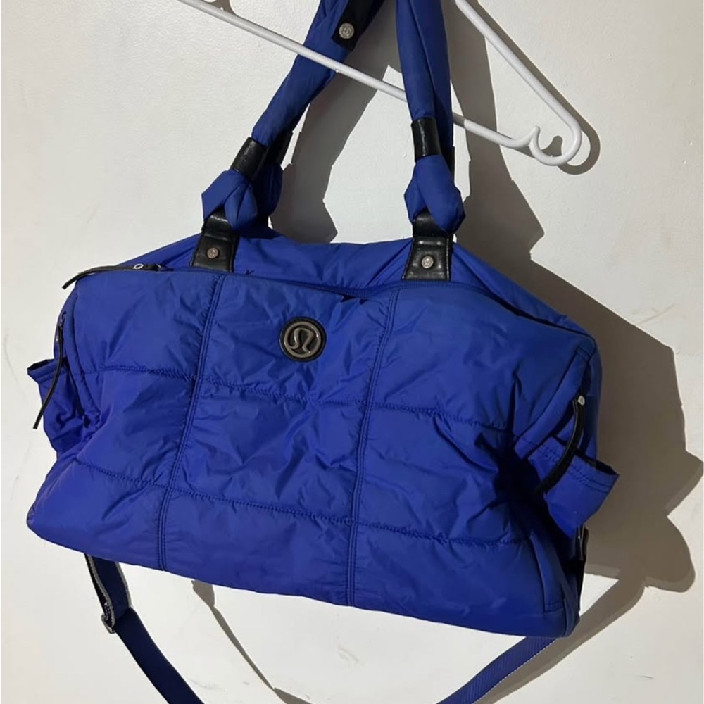 Lululemon Athletica Blue Quilted Travel Bag